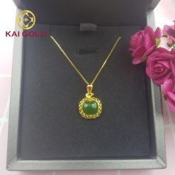 Mat Day Qua Tao Vang 24k Cam Thach Ngoc Bich Kaigold 1