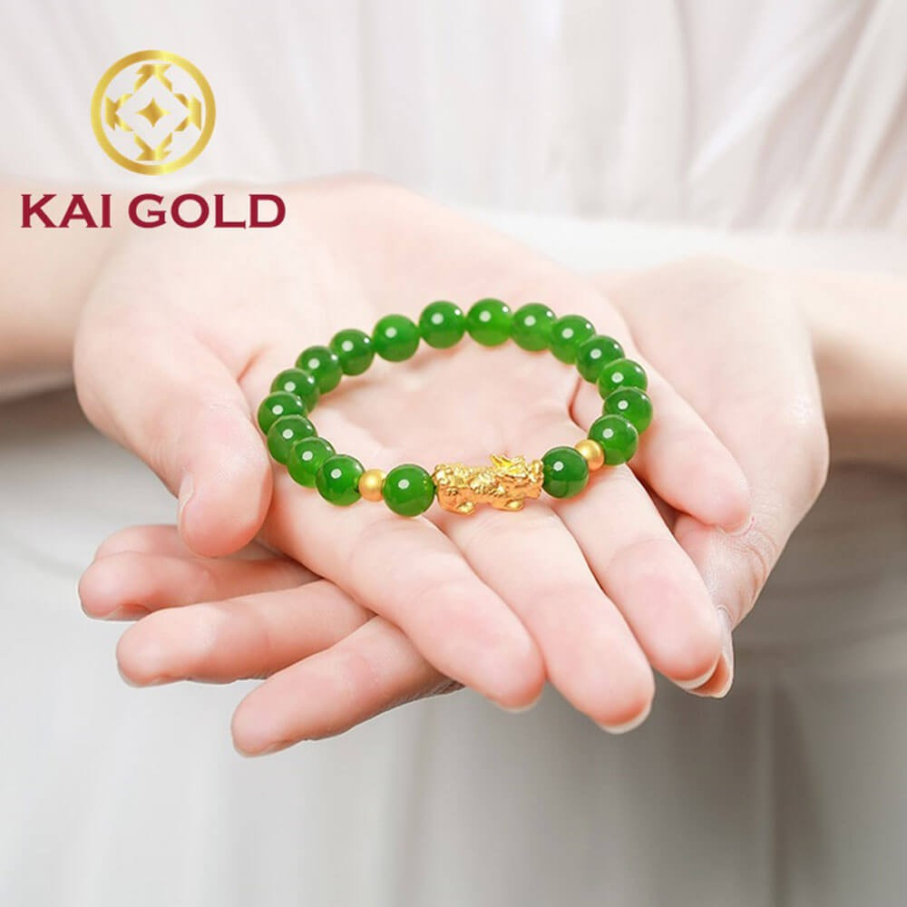 Vong Tay Ty Huu Size 2 Vang 24k 9999 Mix Bi Vang Va Vong Da Phong Thuy 1