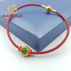 Charm Chu Phuc Vang 24k 9999 Cam Thach Ngoc Bich Kaigold 4