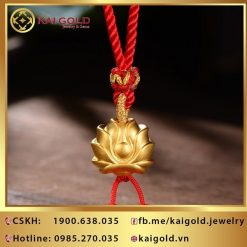 Charm Hoa Sen Vang 24k 9999 Kaigold 2