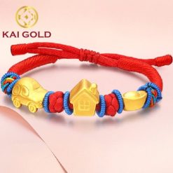 Charm Ngoi Nha Vang 24k 9999 Kaigold 2