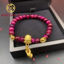 Charm Roi Hoa Sen Tay Phat Vang 24k 9999 Kaigold 3