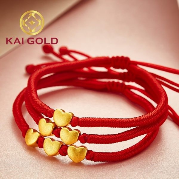 Charm Trai Tim Vang 24k 9999 Size 2 Kaigold 1