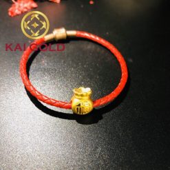 Charm Tui Tien Vang 24k 9999 Cam Thach Bach Ngoc Kaigold 2