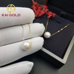 Day Chuyen Vang Y 18k 750 Ngoc Trai Kaigold 4