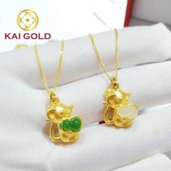 Mat Day Chuot Om Ho Lo Vang 24k 9999 Cam Thach Ngoc Bich 2