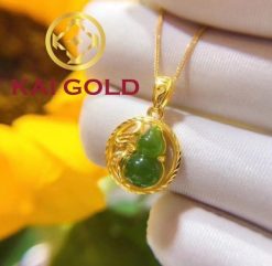 Mat Day Chuyen Ho Lo Vang 24k 9999 Cam Thach Bach Ngoc Kaigold 2