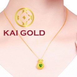 Mat Day Chuyen Tui Tien Vang 24k 9999 Cam Thach Ngoc Bich Kaigold 3