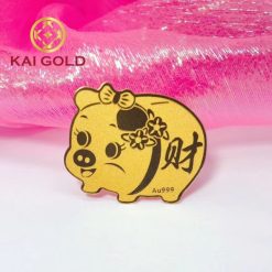 Mieng Dan Dien Thoai Heo Tai Loc Vang 24k Kaigold 2