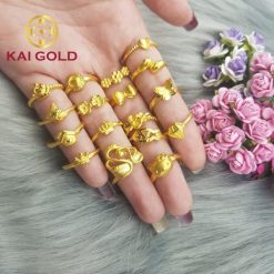 Nhan Ngoi Nha Hanh Phuc Vang 24k 9999 Kaigold 2