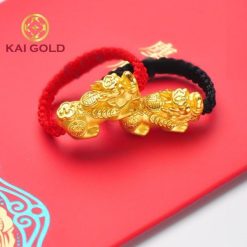 Nhan Ty Huu Vang 24k 9999 Tet Day Size 2 Kaigold 2
