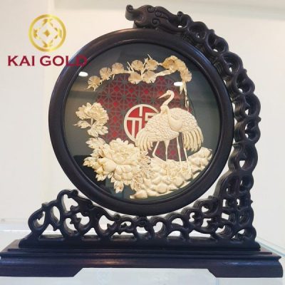 Tranh Song Cong Dat Vang 24k Kaigold 1