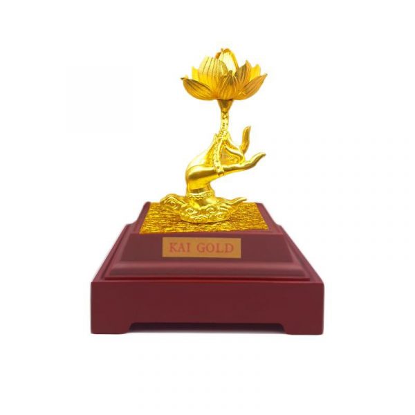 Tuong Tay Phat Lien Hoa Dat Vang 24k Kaigold