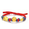 Vong Tay Charm Ngoi Nha Xe Hoi Nen Vang Vang 24k 9999 Kaigold