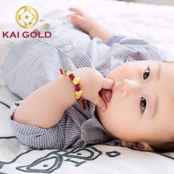 Vong Tay Charm Ngoi Nha Xe Hoi Nen Vang Vang 24k 9999 Kaigold 2