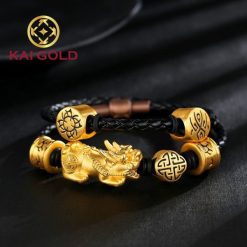 Vong Tay Charm Thoi Trang Suc Manh Vang 24k 9999 Mix Day Da Kaigold 2