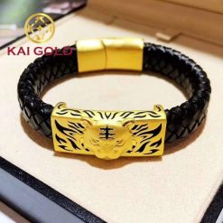 Vong Tay Charm Thoi Trang Vang 24k 9999 Phoi Day Da Kaigold 3