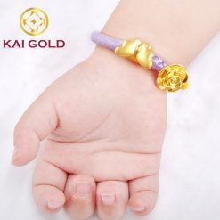 Vong Tay Hoa Hong Buom Vang 24k 9999 Kaigold 1