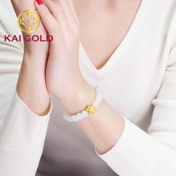 Vong Tay Hoa Sen Vang 24k 9999 Mix Vong Da Kaigold 4