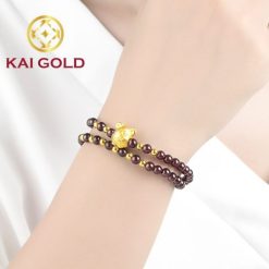 Vong Tay Kim Ty Kim Tien Vang 24k 9999 Mix Bi Vang Va Vong Da Phong Thuy Kaigold 3