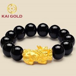 Vong Tay Ty Huu Phong Thuy Size 4 Vang 24k 9999 Bi Kim Tien Kaigold 2 2