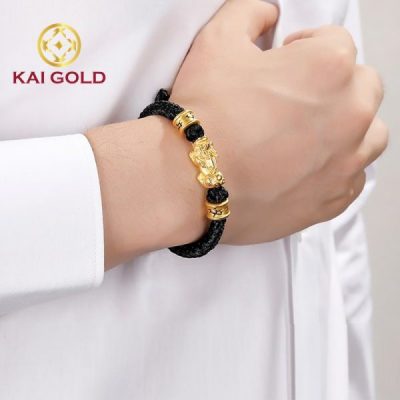 Vong Tay Ty Huu Vang 24k 9999 Size 3 Mix Charm Thoi Trang Kaigold 2