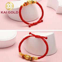 Vong Tay Bao Tien Thoi Vang Vang 24k 9999