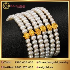 Charm Hoa Sen Vang 24k 9999 Mini Kaigold 2