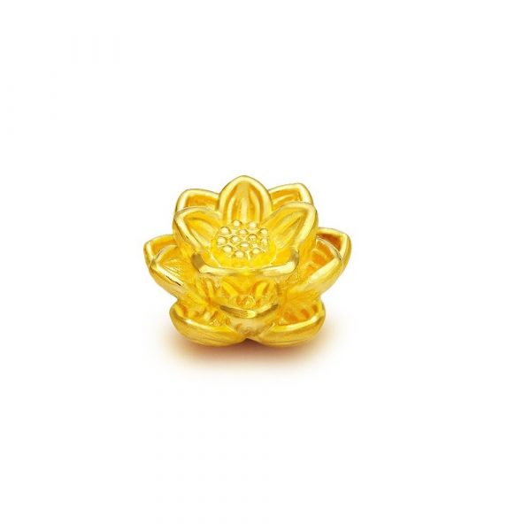 Charm Hoa Sen Vang 24k 9999 Mini Kaigold