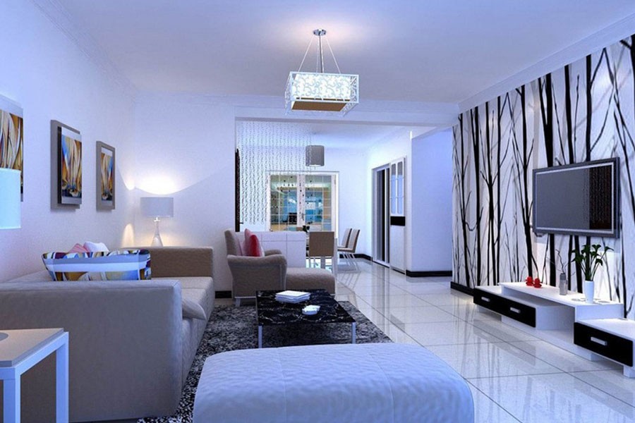 Khong Gian Mau Xanh Sam La Mau Hop Phong Thuy