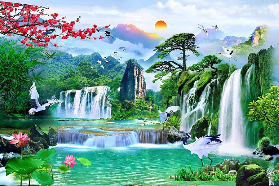 Tranh Anh Ve Thien Nhien Rat Phu Hop Trong Cung Can