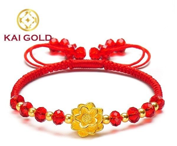 Vong Tay Charm Hoa Sen 