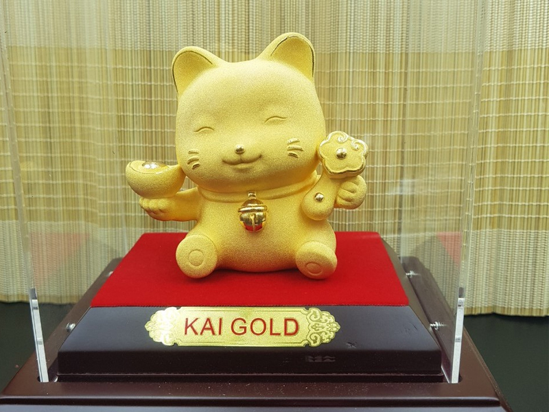 Mua mèo chiêu tài bằng vàng 24K ở đâu giá tốt nhất? Cách chọn mua