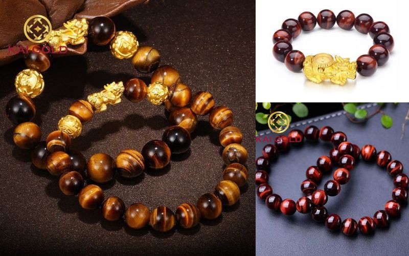 vòng đá tự nhiên mắt hổ