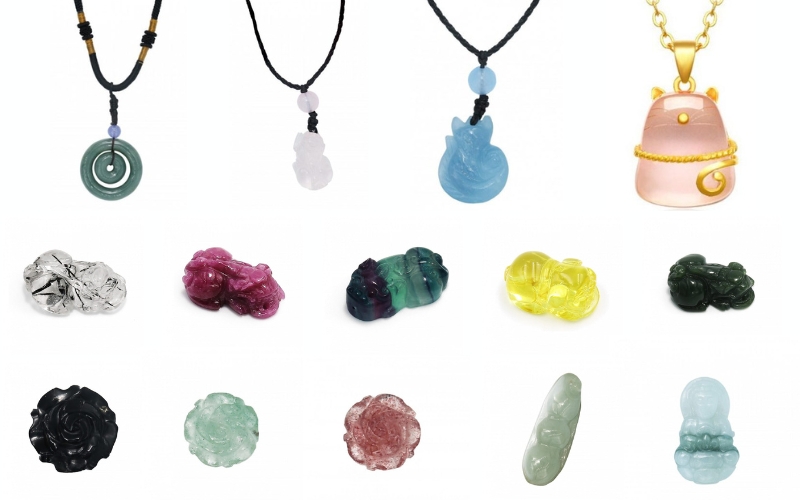 mặt dây đá phong thủy